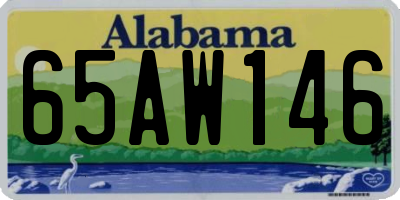 AL license plate 65AW146