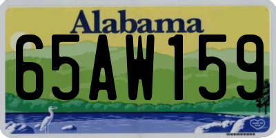 AL license plate 65AW159