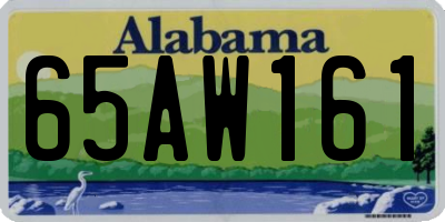 AL license plate 65AW161