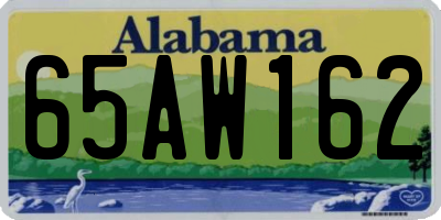 AL license plate 65AW162