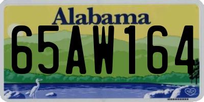 AL license plate 65AW164