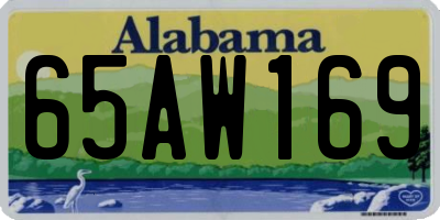 AL license plate 65AW169