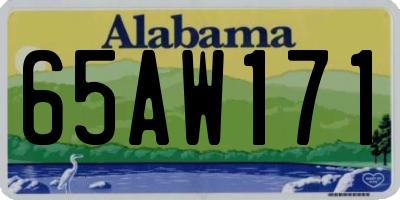AL license plate 65AW171