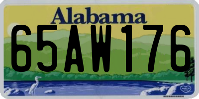 AL license plate 65AW176