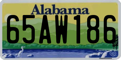 AL license plate 65AW186