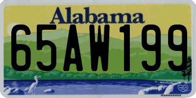 AL license plate 65AW199