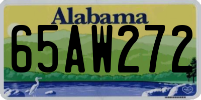 AL license plate 65AW272