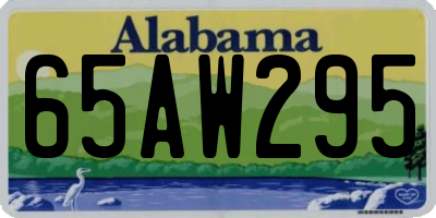 AL license plate 65AW295