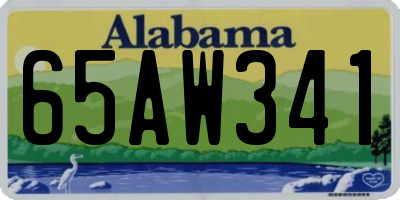 AL license plate 65AW341