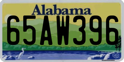 AL license plate 65AW396