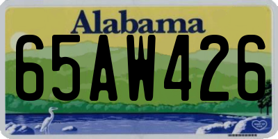 AL license plate 65AW426