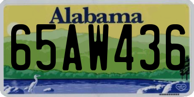 AL license plate 65AW436