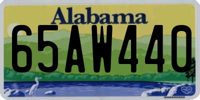 AL license plate 65AW440