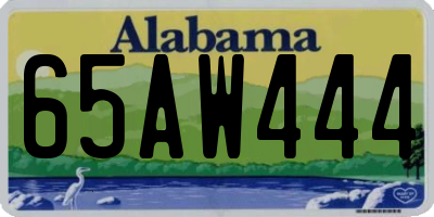 AL license plate 65AW444