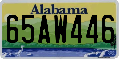 AL license plate 65AW446