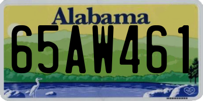 AL license plate 65AW461