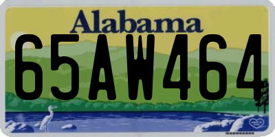 AL license plate 65AW464