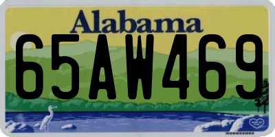 AL license plate 65AW469