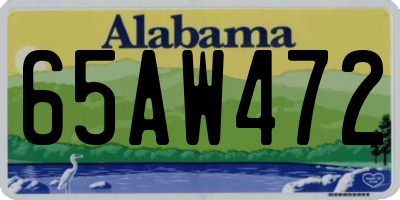 AL license plate 65AW472