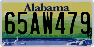 AL license plate 65AW479