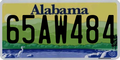 AL license plate 65AW484