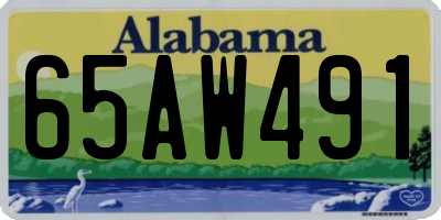 AL license plate 65AW491