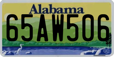 AL license plate 65AW506