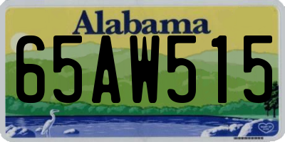 AL license plate 65AW515