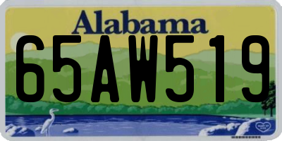 AL license plate 65AW519