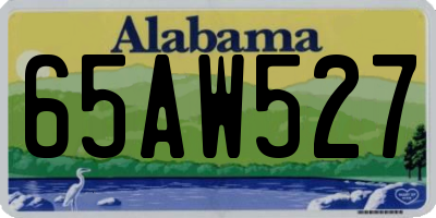 AL license plate 65AW527