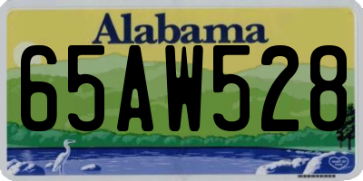 AL license plate 65AW528
