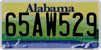 AL license plate 65AW529