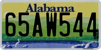 AL license plate 65AW544