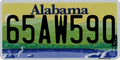 AL license plate 65AW590
