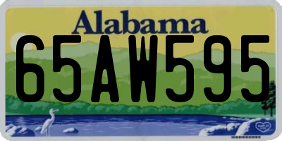 AL license plate 65AW595