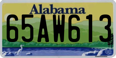 AL license plate 65AW613