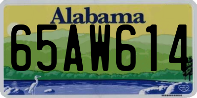 AL license plate 65AW614