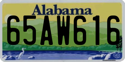 AL license plate 65AW616