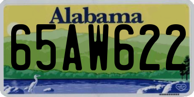 AL license plate 65AW622