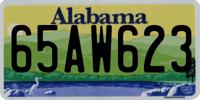 AL license plate 65AW623