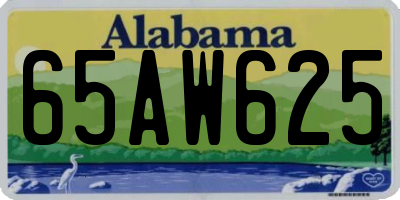 AL license plate 65AW625