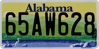 AL license plate 65AW628