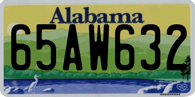 AL license plate 65AW632