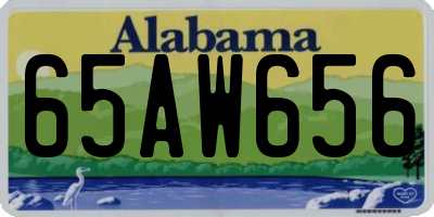 AL license plate 65AW656