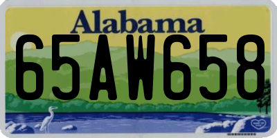 AL license plate 65AW658