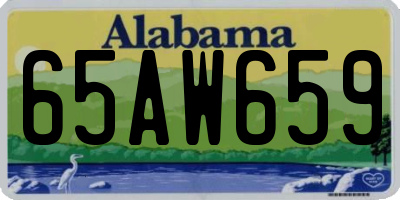 AL license plate 65AW659