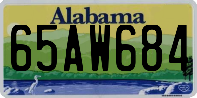 AL license plate 65AW684