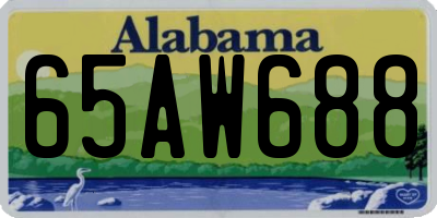 AL license plate 65AW688
