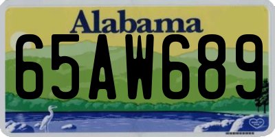 AL license plate 65AW689