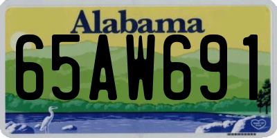 AL license plate 65AW691